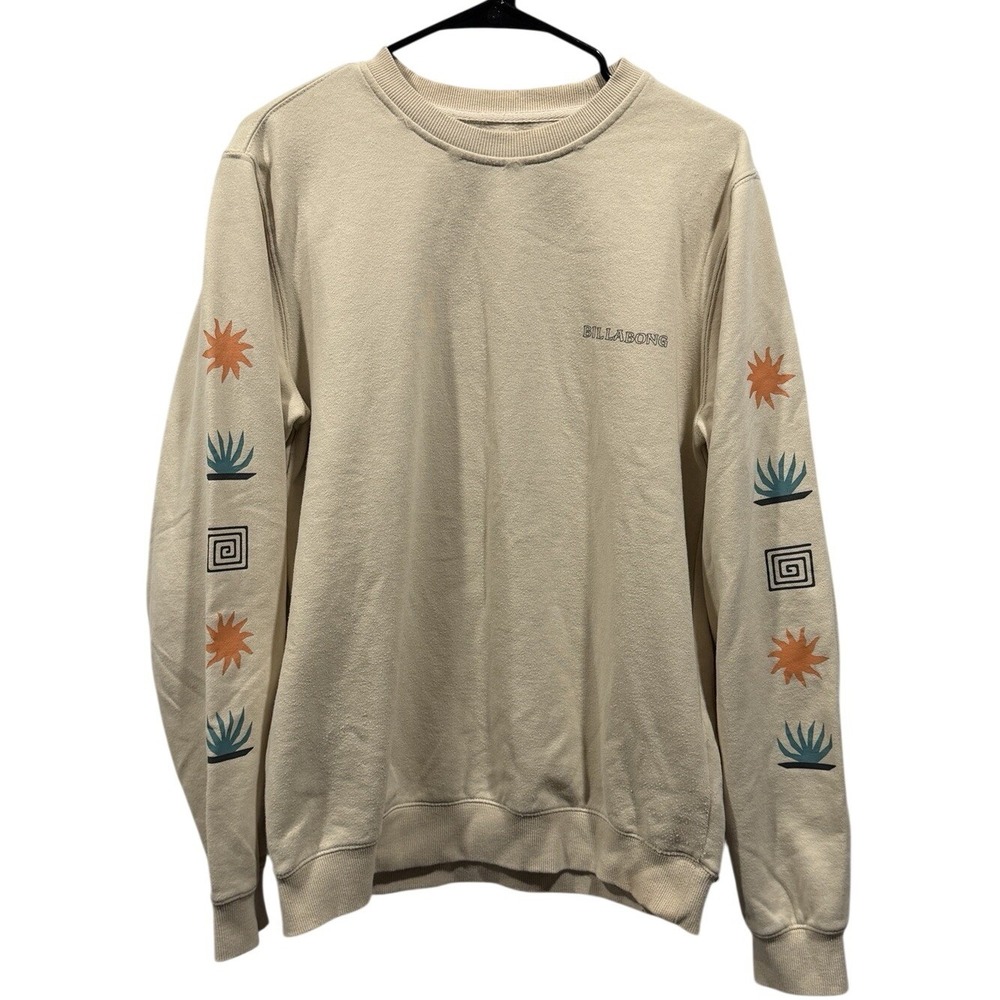 Billabong Crew Neck Short Sands Long‎ Sleeve Sweatshirt Mens Surf Beachwear Med
